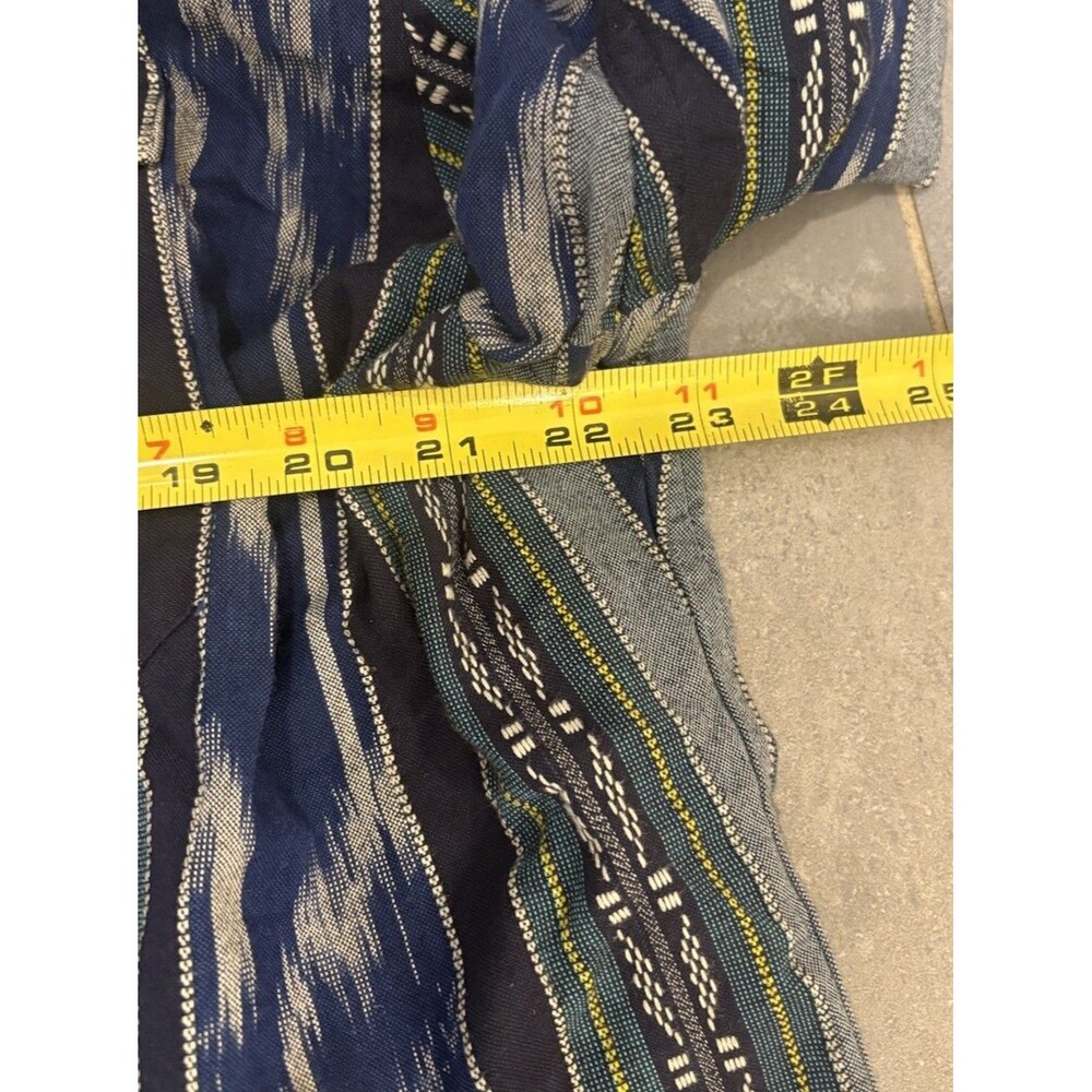 Ralph Lauren Shirt Mens Extra Large Blue Western Pearl Snap Aztec Navajo Yoke - Picture 8 of 10